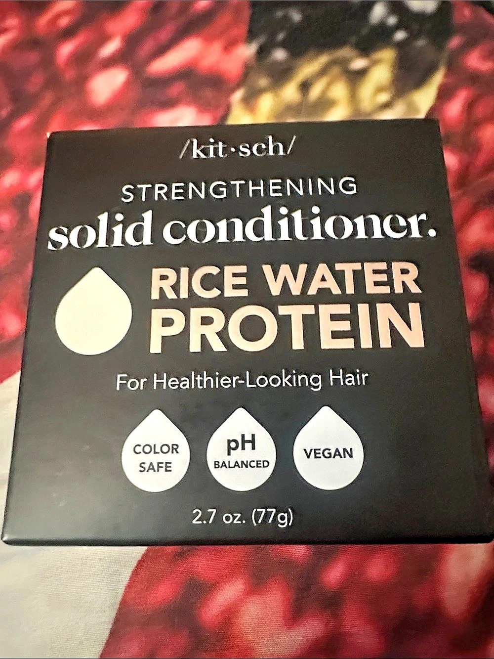 Kitsch Rice Water Protein Strengthening Solid Conditioner Black